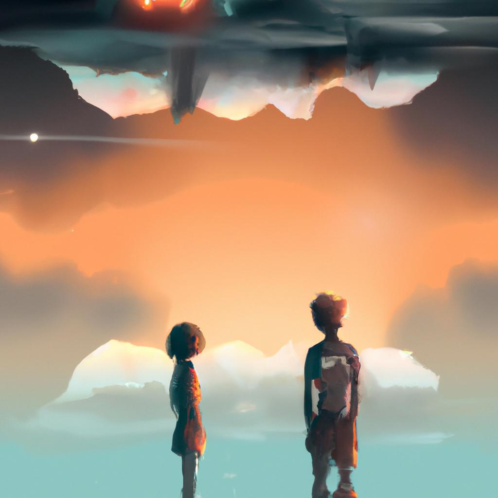 Imagem de capa do post "Sonhar com um Amigo Distante: Descubra o que Significa!" com um desenho digital