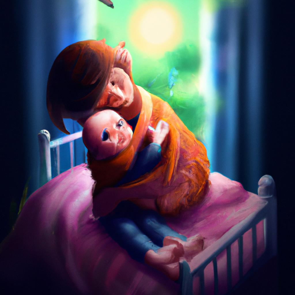 Imagem de capa do post "Descubra o Significado de Sonhar com Uma Bebê!" com um desenho digital