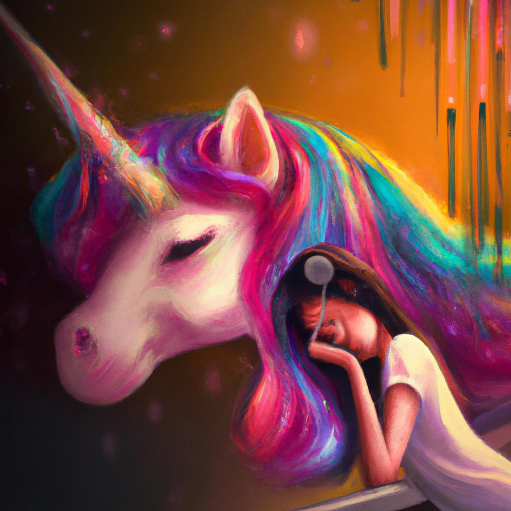 Imagem de capa do post "Sonhar com Unicornio: Desvende o Significado de Seu Sonho!" com um desenho digital