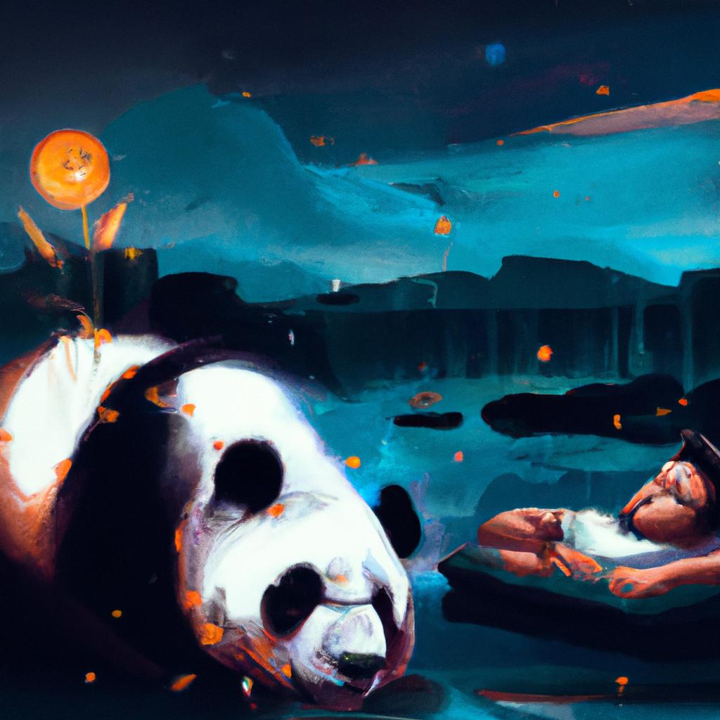 Imagem de capa do post "Descubra o Significado de "Sonhar com Urso Panda"! com um desenho digital