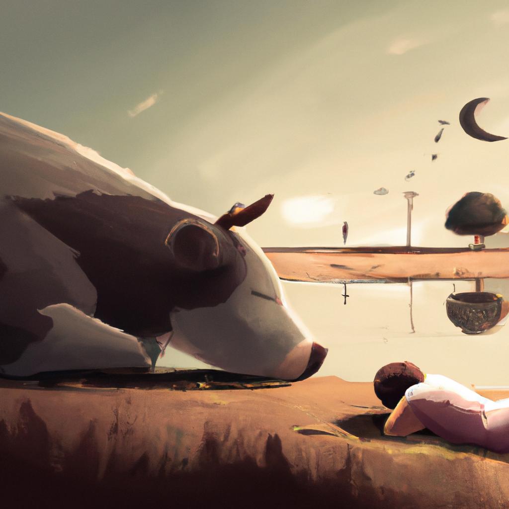 Imagem de capa do post "Descubra o Significado de "Sonhar com Vaca Braba"! com um desenho digital