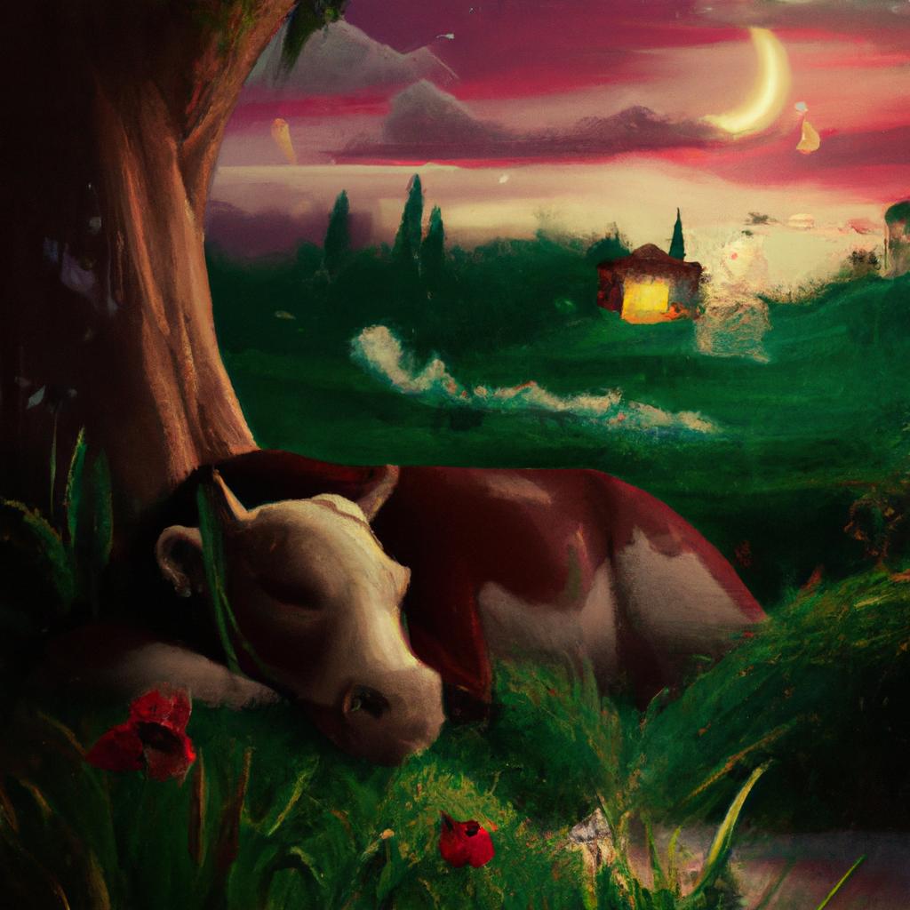 Imagem de capa do post Sonhar com Vaca: Significado Revelado! com um desenho digital