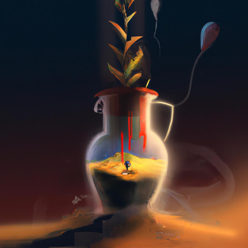 Imagem de capa do post "Descubra o que Significa Sonhar com Vaso Sujo!" com um desenho digital