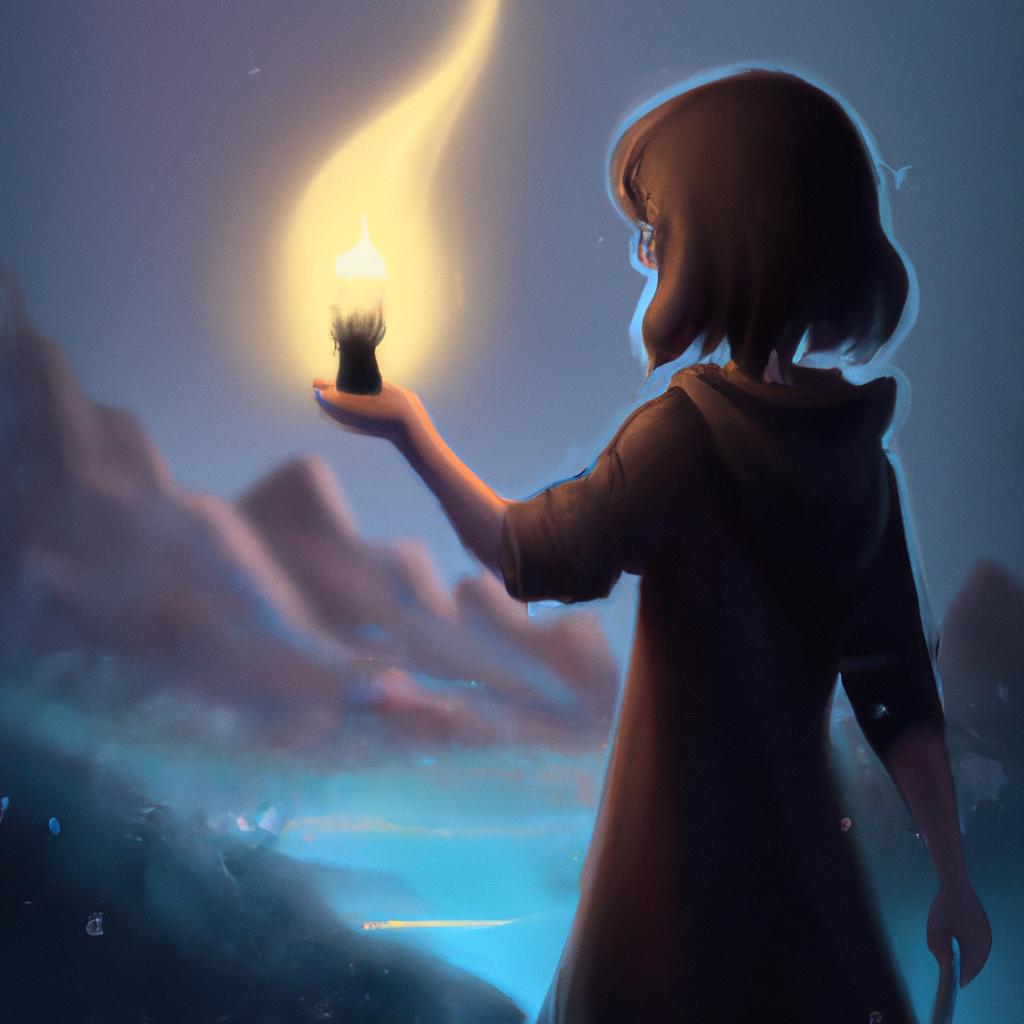Imagem de capa do post "Descubra o Significado de Sonhar com Vela Branca Acesa!" com um desenho digital
