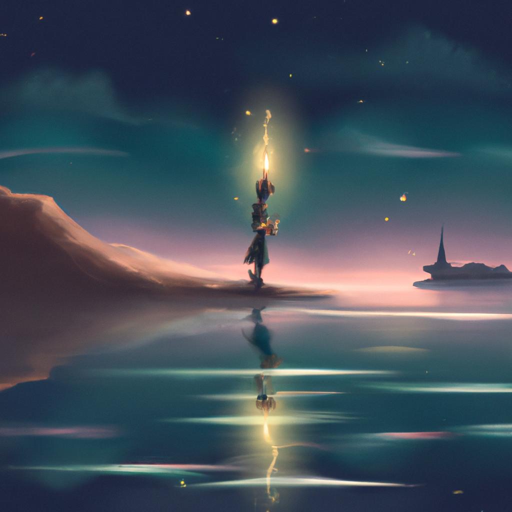 Imagem de capa do post "Descubra o Significado de Sonhar com Vela de Macumba!" com um desenho digital