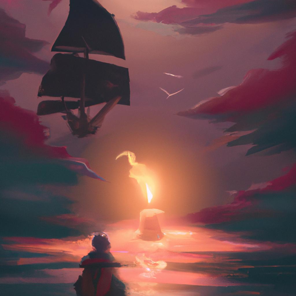 Imagem de capa do post "Sonhar com Vela: Descubra o Significado dos Seus Sonhos!" com um desenho digital