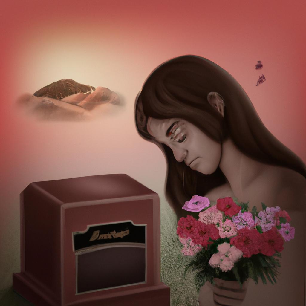Imagem de capa do post "Descubra o Significado de Sonhar com Velório de Alguém que já Morreu" com um desenho digital