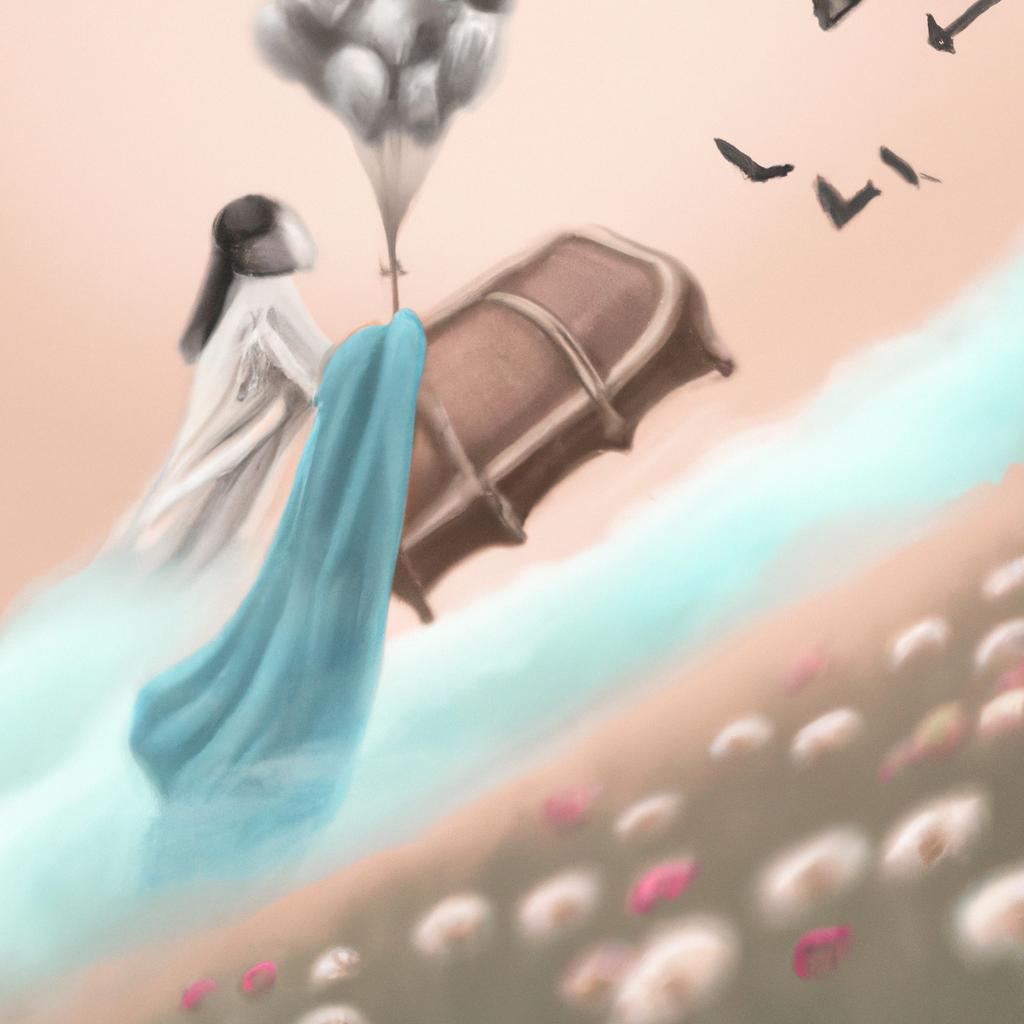 Imagem de capa do post "Sonhar com Velório de Pessoa Viva: o Significado Revelado!" com um desenho digital