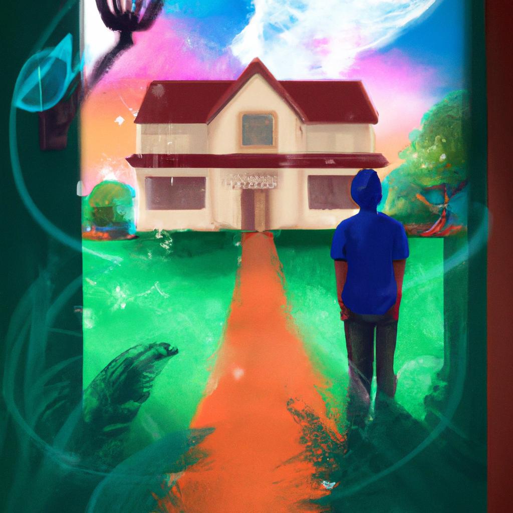 Imagem de capa do post "Descubra o Significado de Sonhar com Venda de Casa!" com um desenho digital