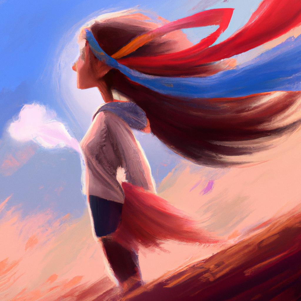 Imagem de capa do post "Descubra o Significado de Sonhar com Vento Muito Forte!" com um desenho digital