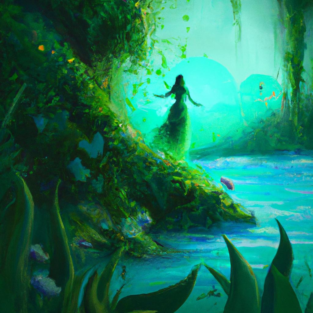 Imagem de capa do post "Sonhar com Verde: Descubra o Significado Escondido!" com um desenho digital