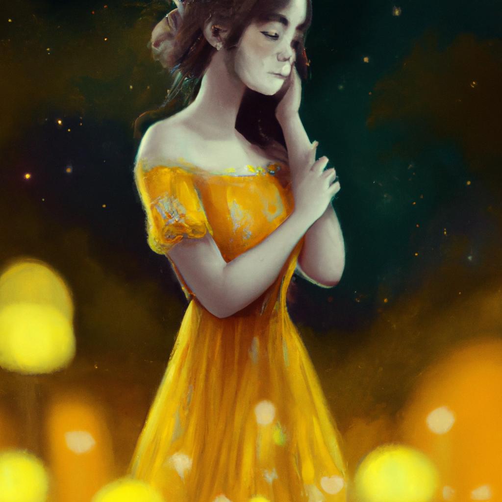 Imagem de capa do post Sonhar com Vestido Amarelo: O Significado Revelado. com um desenho digital