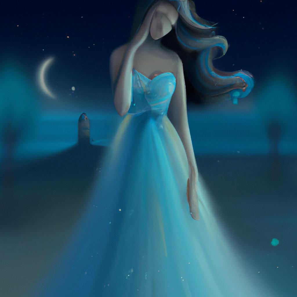 Imagem de capa do post "Descubra O Que Significa Sonhar Com Vestido Azul Claro!" com um desenho digital