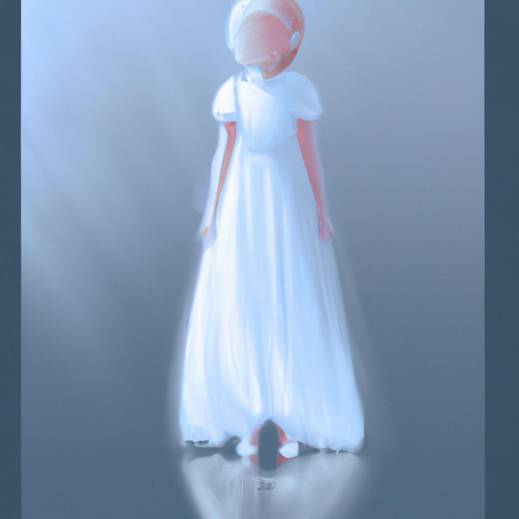 Imagem de capa do post "Sonhar com Vestido Branco: Descubra o Significado!" com um desenho digital