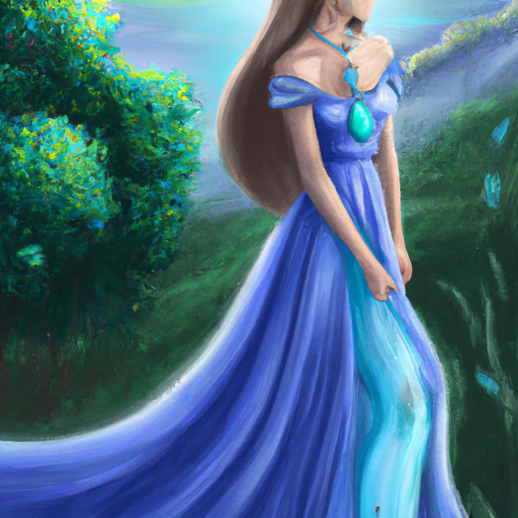 Imagem de capa do post Sonhar com Vestido de Festa Azul: Descubra o Significado! com um desenho digital