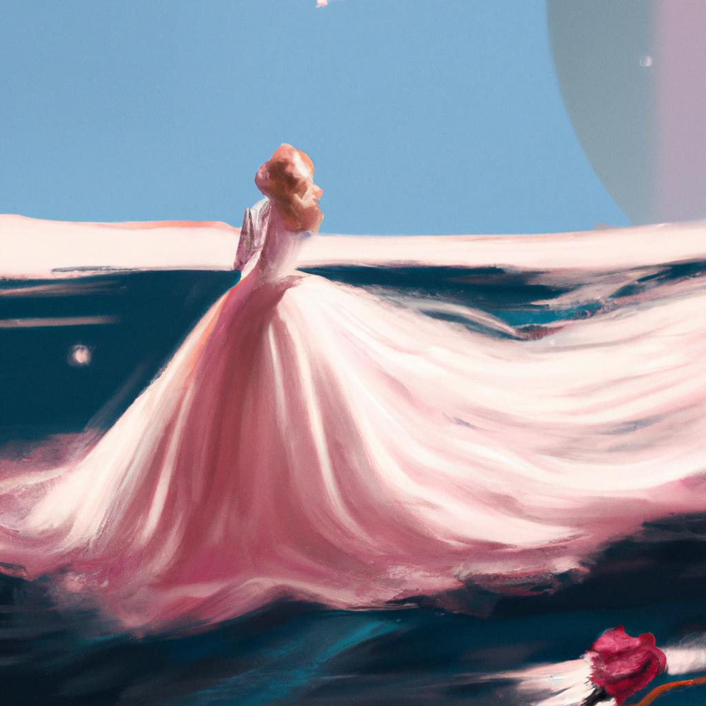 sonhar com vestido de noiva rosa2