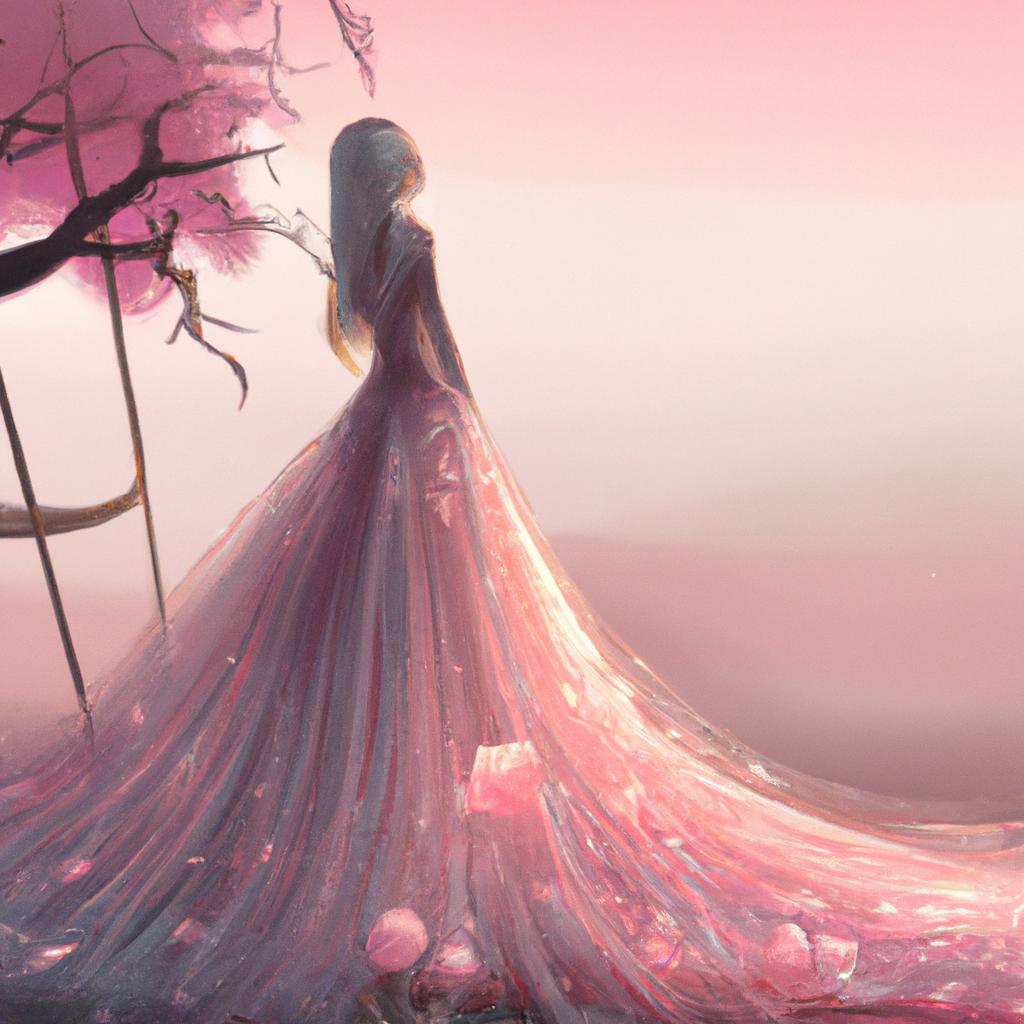 sonhar com vestido de noiva rosa3