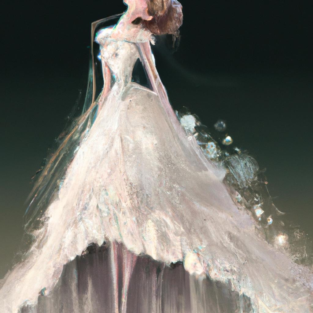 Imagem de capa do post "Descubra o Significado de Sonhar com Vestido de Noiva Sujo!" com um desenho digital