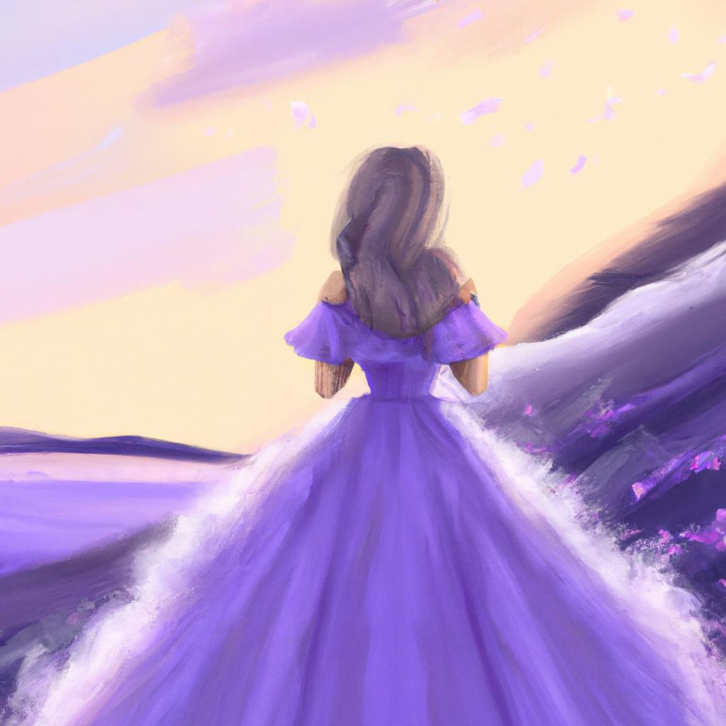 Imagem de capa do post Sonhar com Vestido Lilas: Entenda o Significado! com um desenho digital
