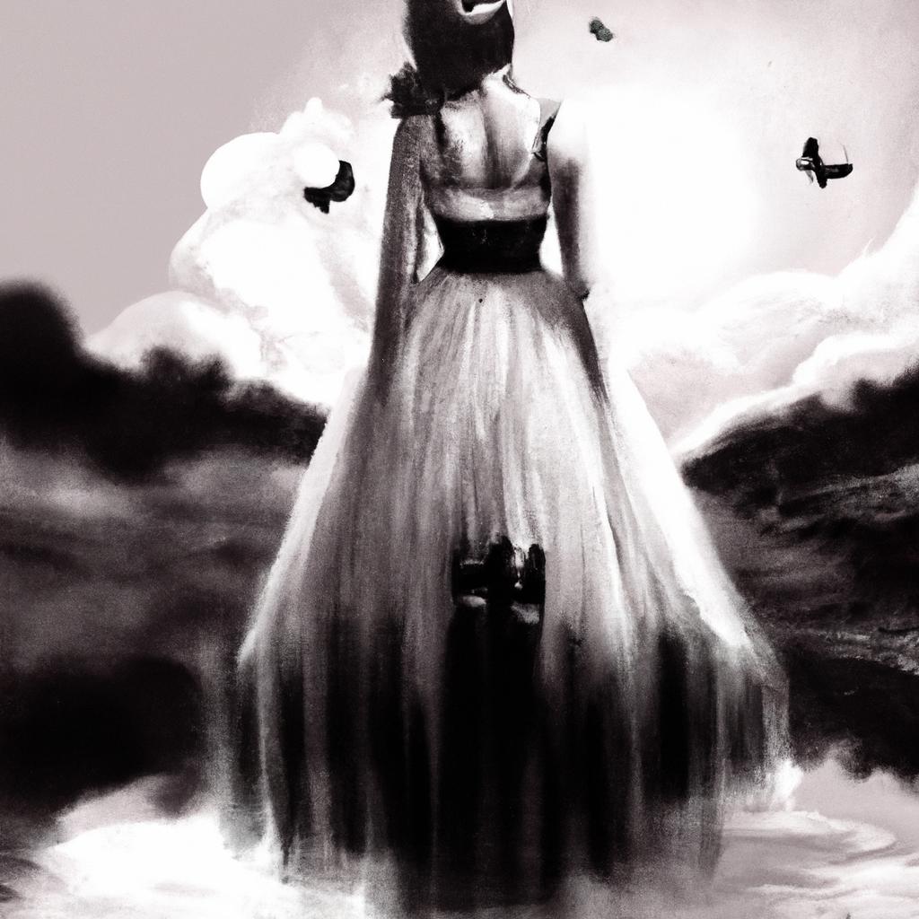 Imagem de capa do post Descubra o que significa Sonhar com Vestido Preto e Branco com um desenho digital