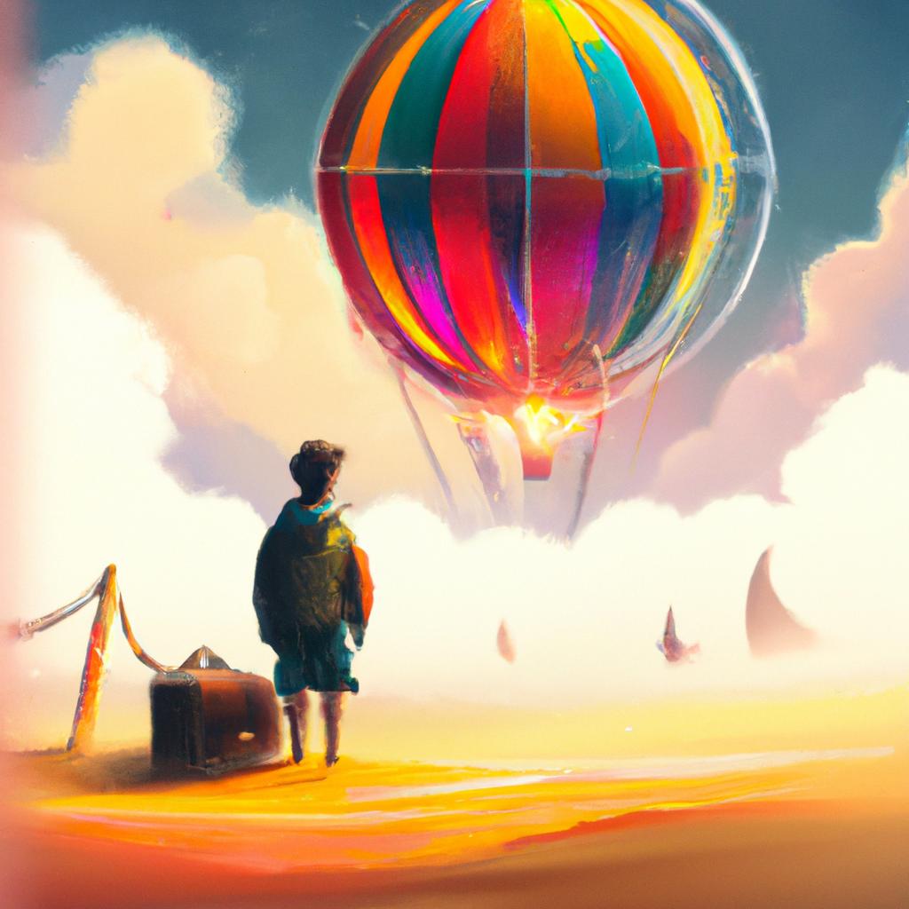 Imagem de capa do post "Sonhar com Viagem: Descubra o Significado dos Seus Sonhos!" com um desenho digital