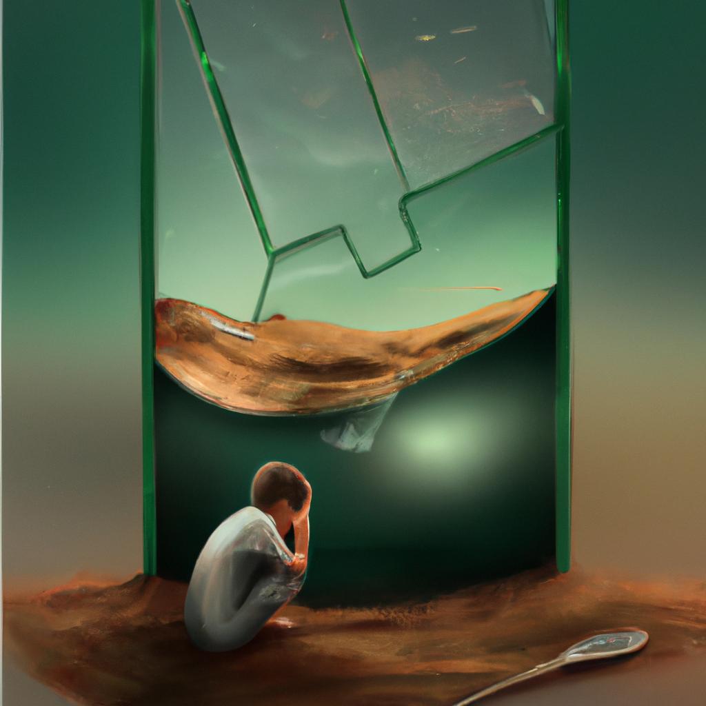 Imagem de capa do post "Descubra o Significado de Sonhar com Vidro Quebrando!" com um desenho digital