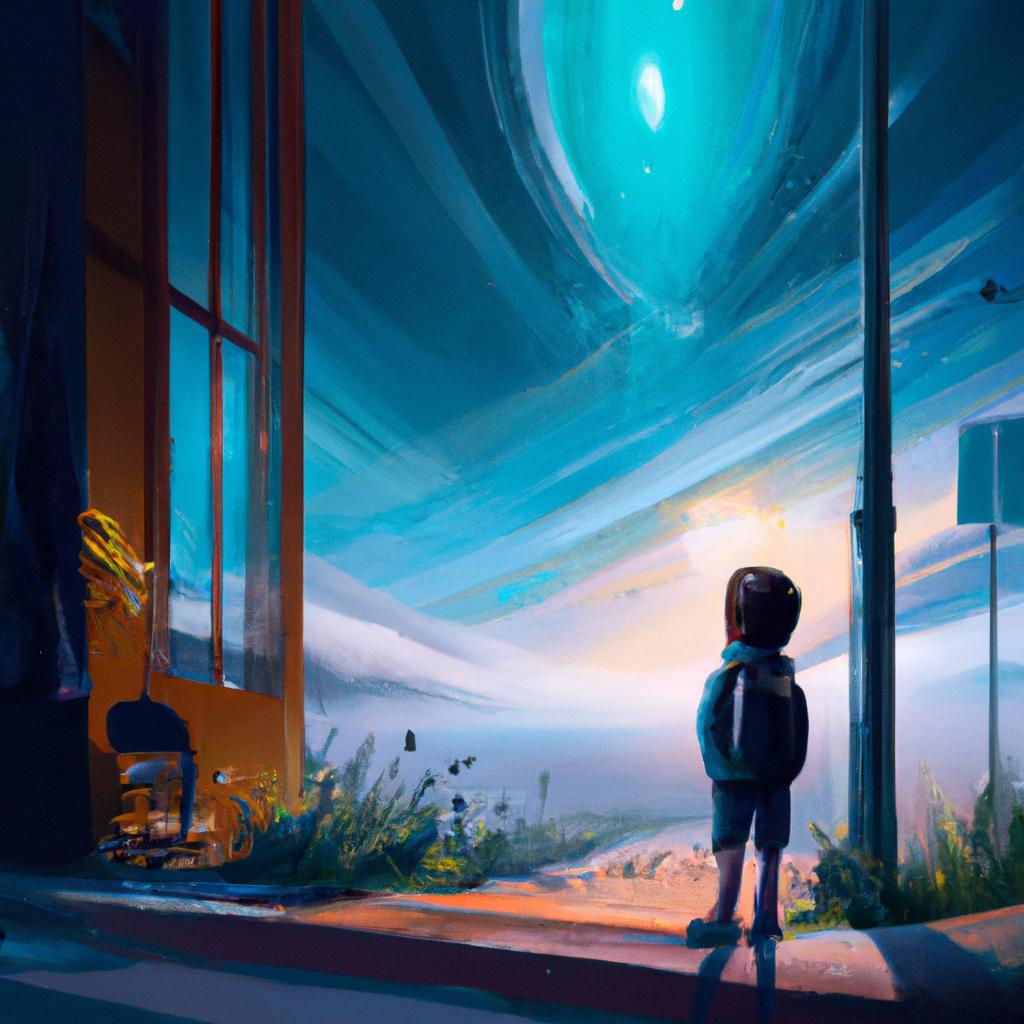 Imagem de capa do post "Descubra o Significado de Sonhar com Visita Inesperada!" com um desenho digital