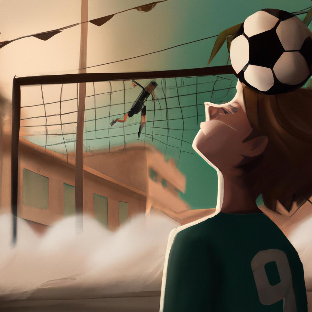 Imagem de capa do post "Descubra o Significado de Sonhar com Volei!" com um desenho digital