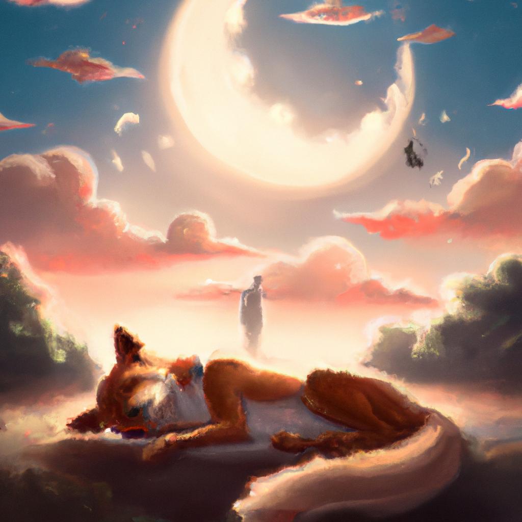 Imagem de capa do post "Descubra o Significado de Sonhar com Xixi de Cachorro!" com um desenho digital