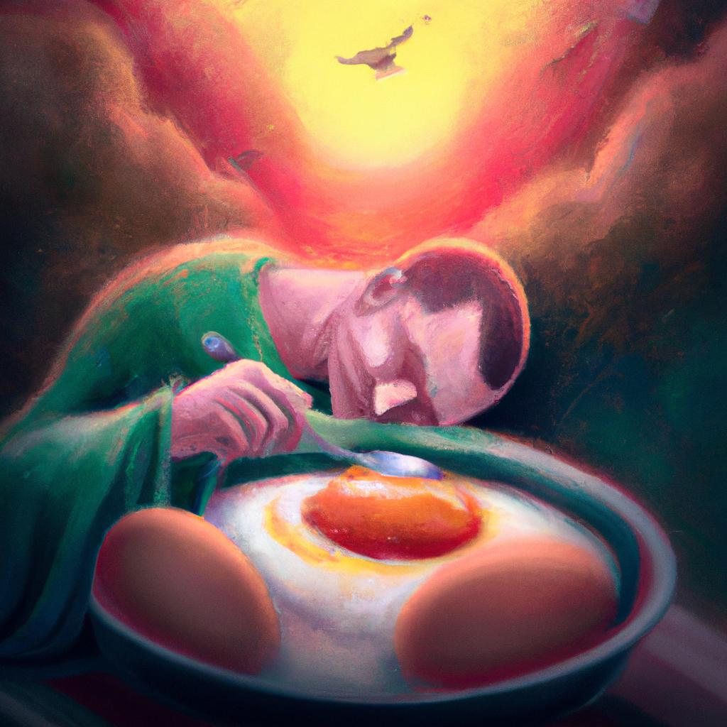 Imagem de capa do post Sonhar comendo Ovo Podre: Entenda seu Significado! com um desenho digital