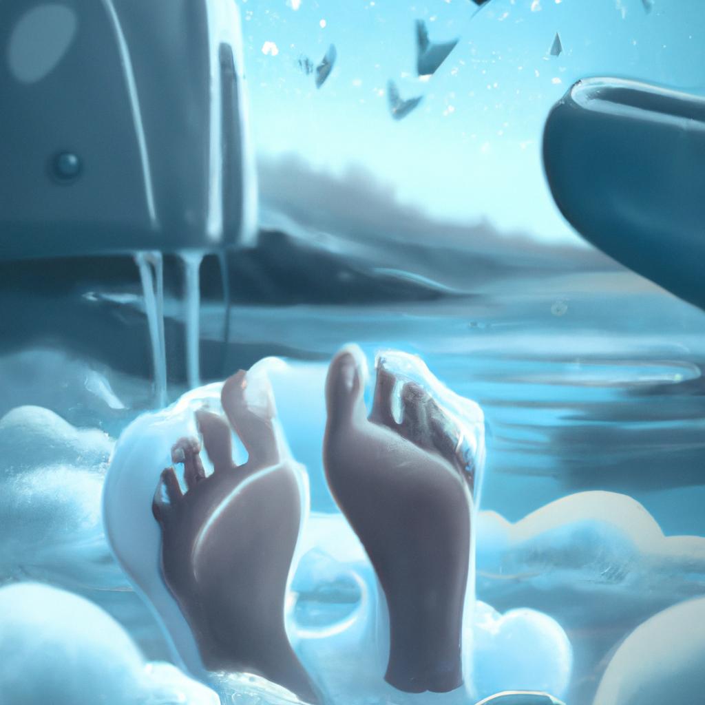 Imagem de capa do post Descubra o Significado de Sonhar Lavando os Pés com Água Limpa com um desenho digital