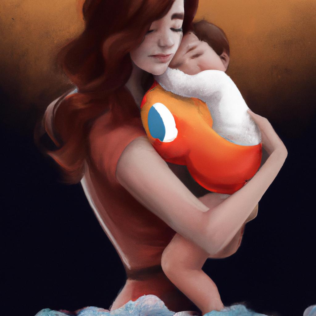 Imagem de capa do post Sonhando com Bebê no Colo: Descubra o Que Significa! com um desenho digital