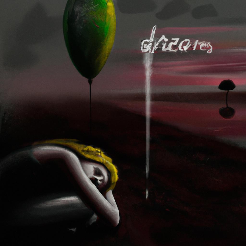 Imagem de capa do post "Sonhar com Depressão: Descubra o Significado dos Seus Sonhos!" com um desenho digital