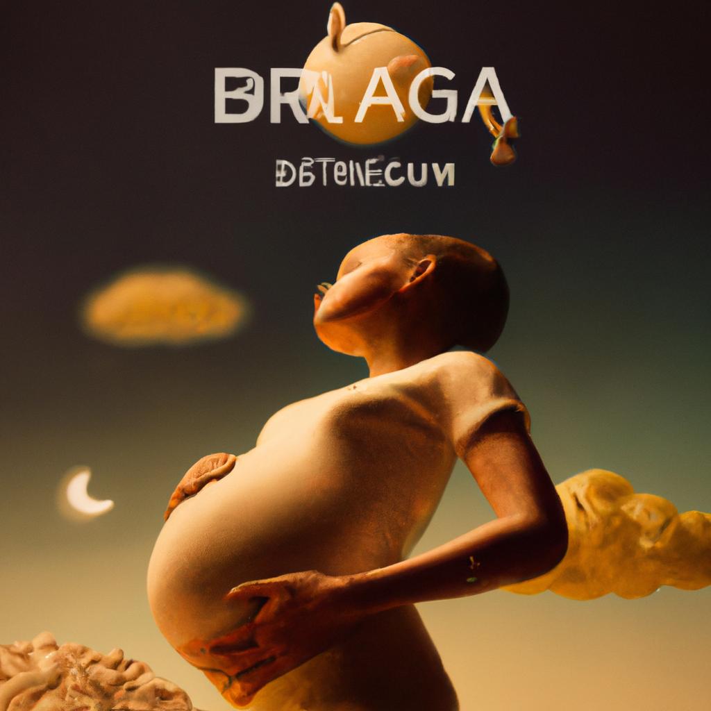 Imagem de capa do post "Sonhar que Está Grávida com Barriga: Significado Revelado!" com um desenho digital