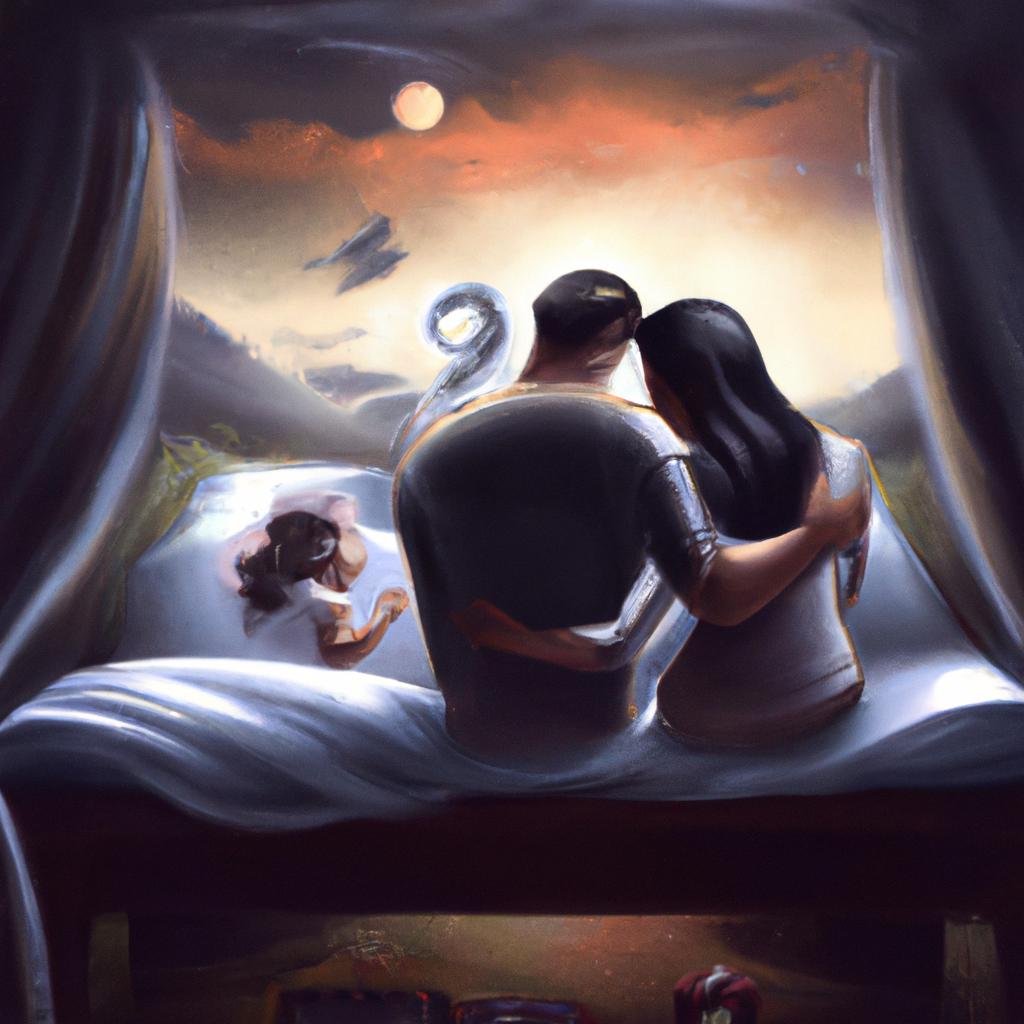 Imagem de capa do post "Sorpreendido! O Que Significa Sonhar que o Marido Tem Filho com Outra?" com um desenho digital