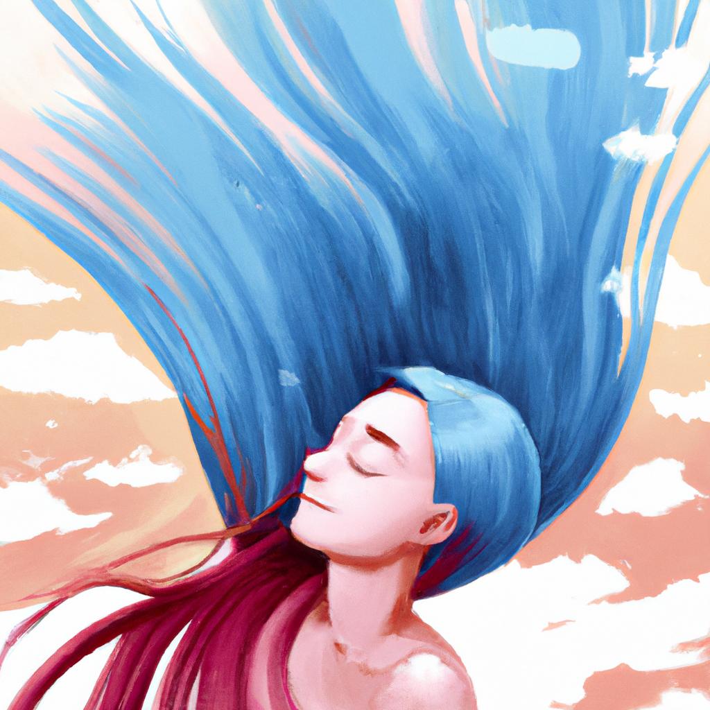 Imagem de capa do post "Descubra o Significado do Sonho com Cabelo Caindo!" com um desenho digital