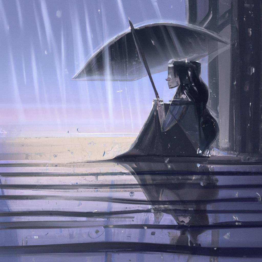 Imagem de capa do post "Descubra o Significado de Sonho com Chuva: PT-BR" com um desenho digital