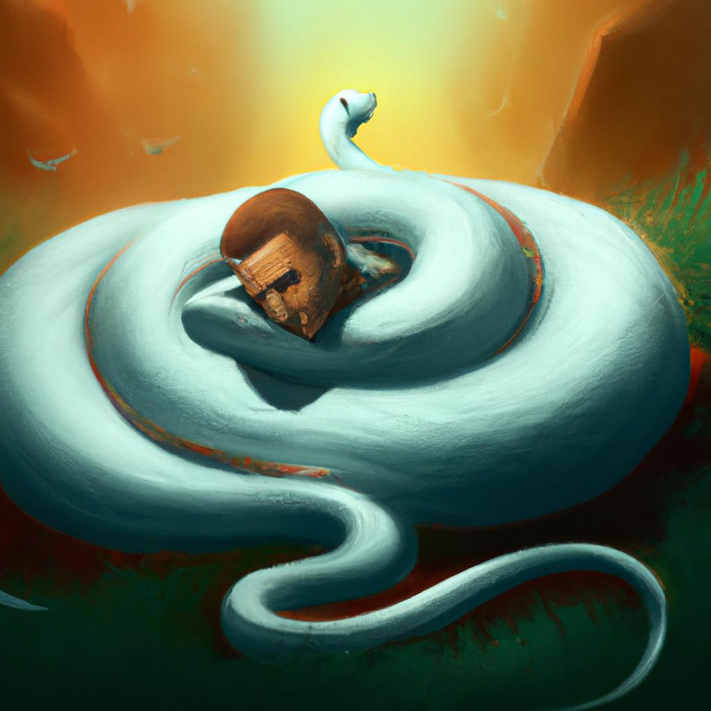 sonho com cobra branca3
