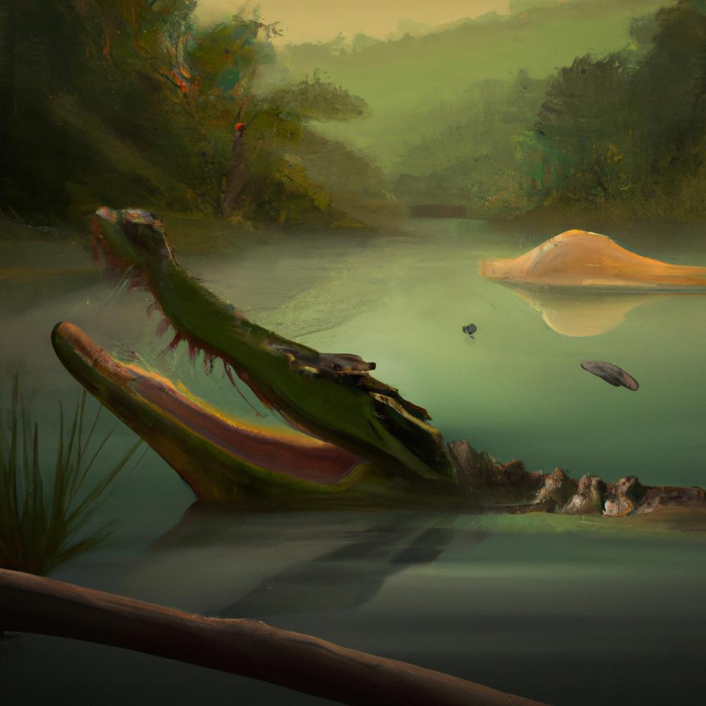 Imagem de capa do post Descubra o Significado do "Sonho com Jacaré Atacando"! com um desenho digital