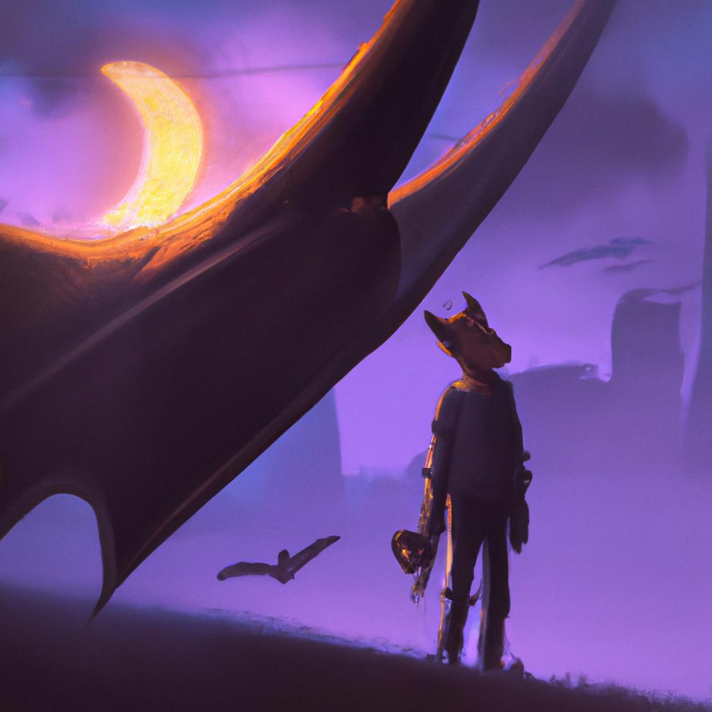 Imagem de capa do post Sonho com Morcego: O que Significa? com um desenho digital
