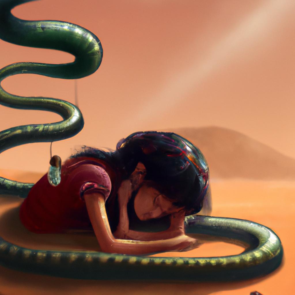 Imagem de capa do post Descubra o Significado do Sonho com Mordida de Cobra! com um desenho digital