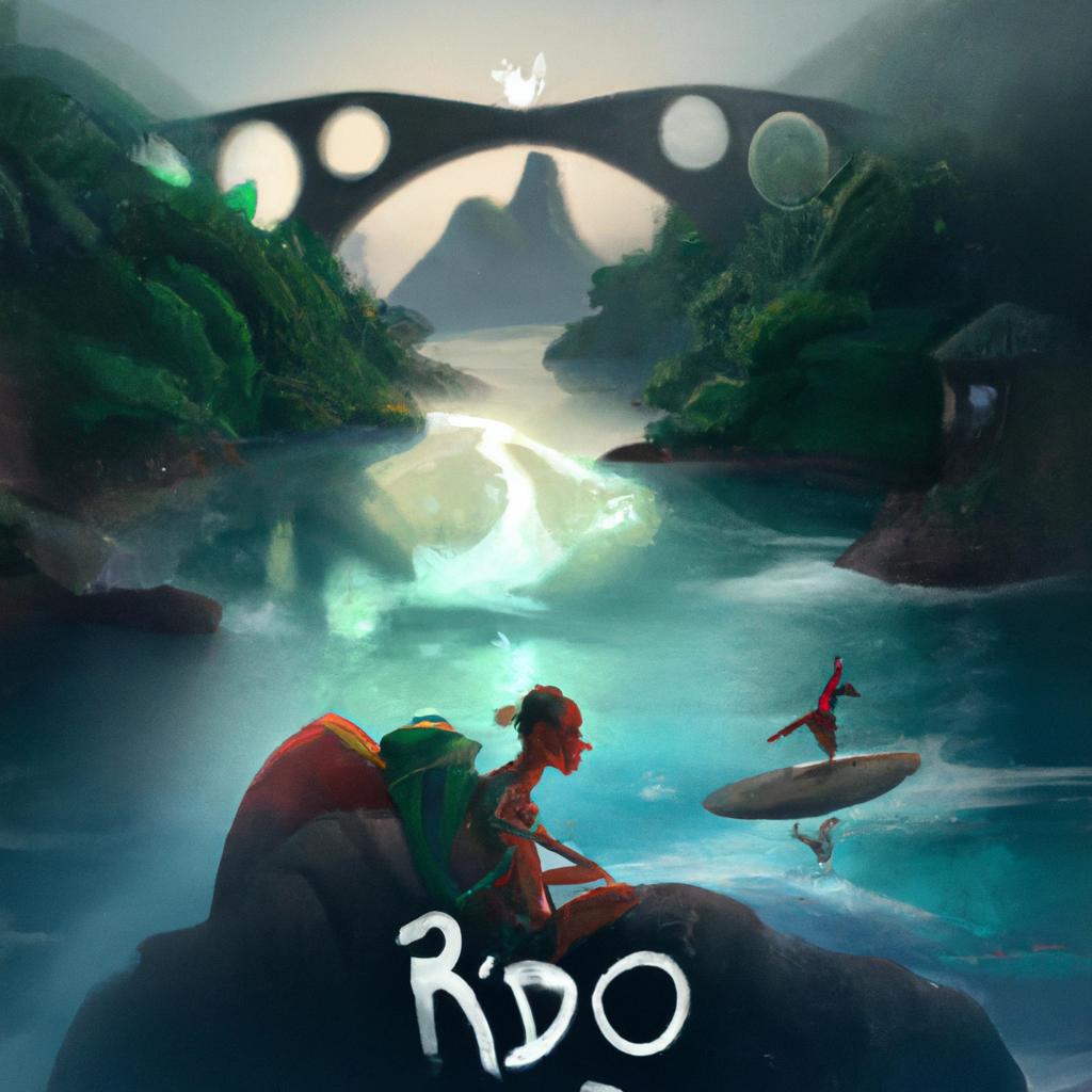 Imagem de capa do post "Sonho com Rio: Descubra o Significado Oculto!" com um desenho digital