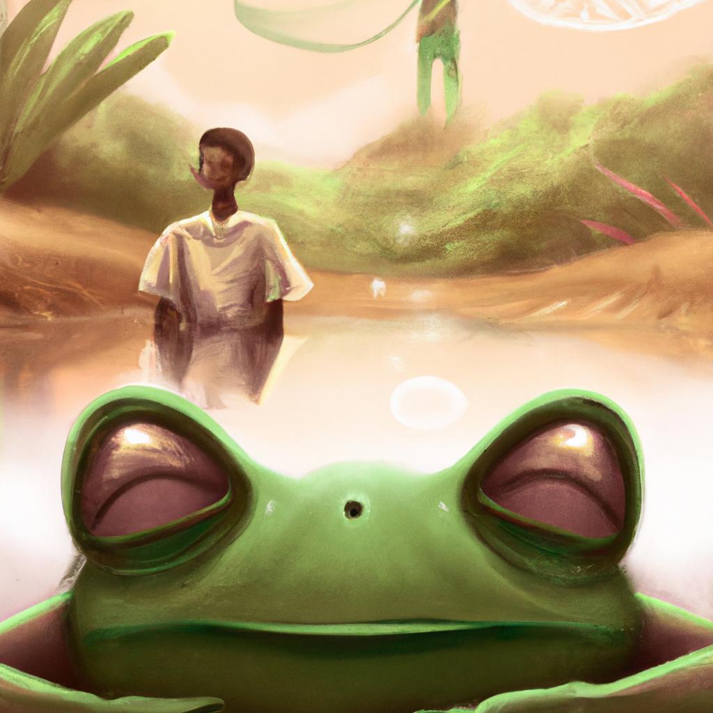 desenho digital com osonho com sapo significado