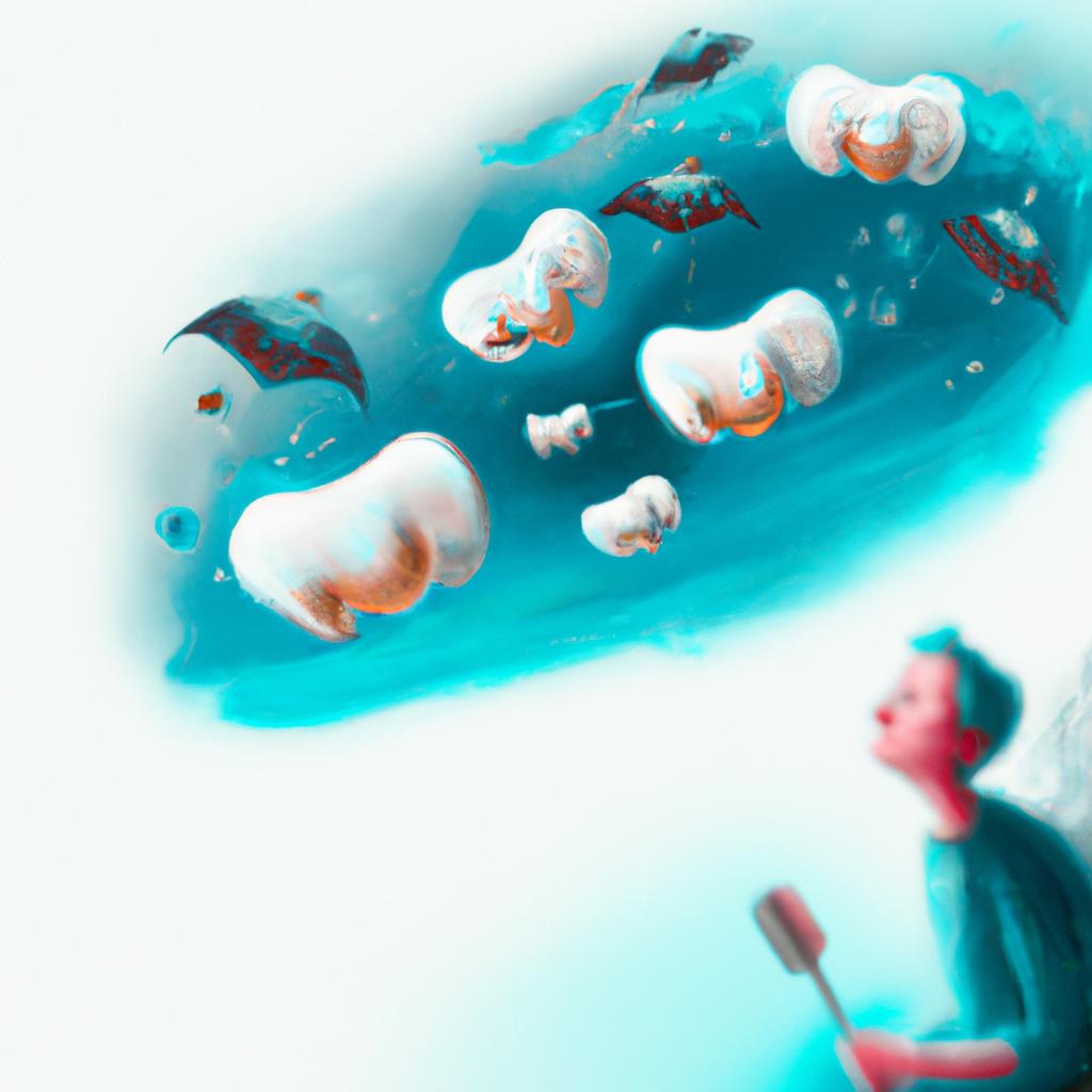 Imagem de capa do post "Descubra o Significado de 'Sonhos com Dentes Caindo'!" com um desenho digital
