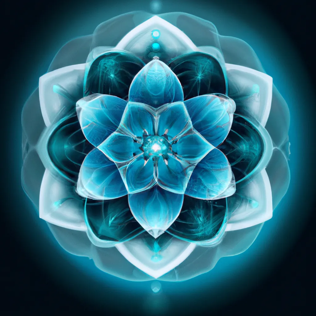 Dicas mandala azul