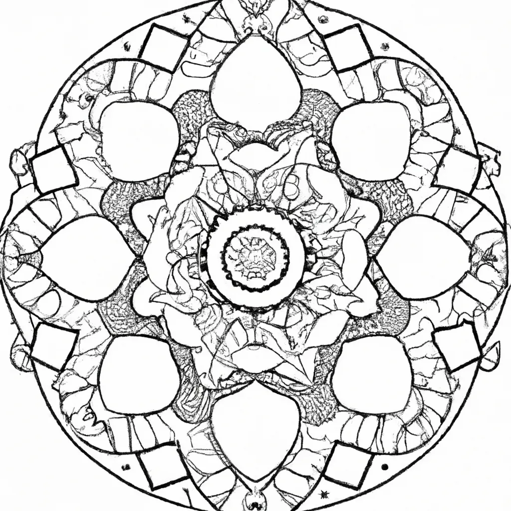 Dicas mandala coloring book
