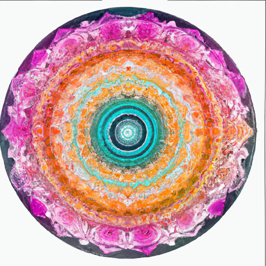 Dicas mandala em pontilhismo