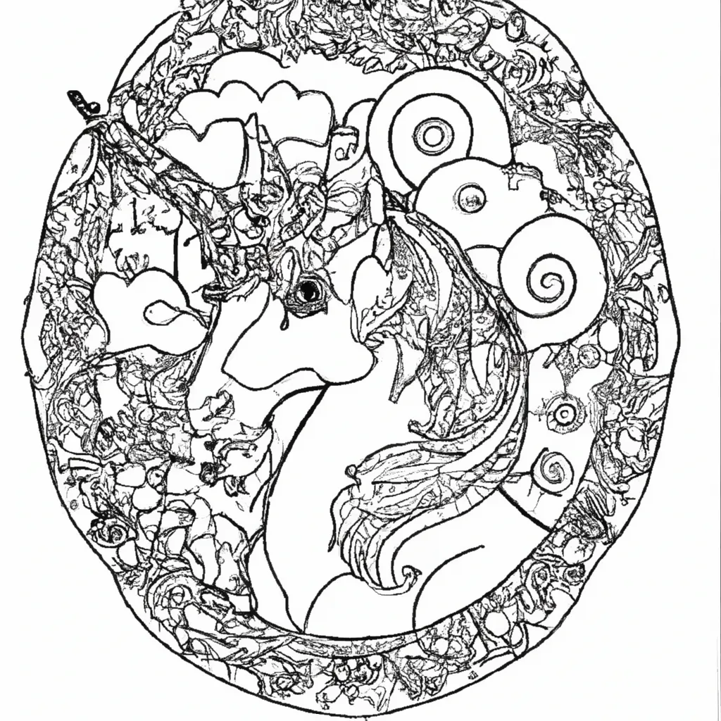 Dicas mandala unicornio para colorir