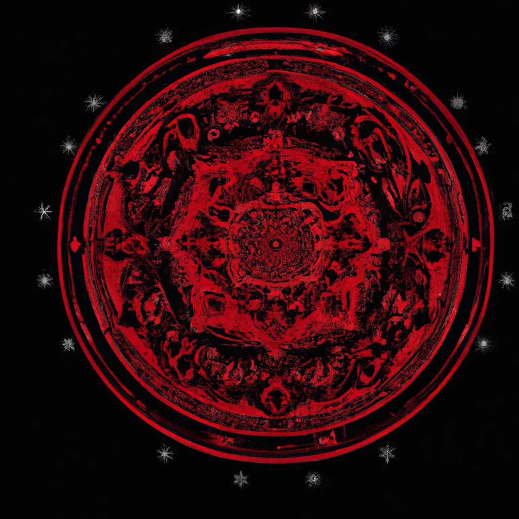 Dicas mandala vermelha