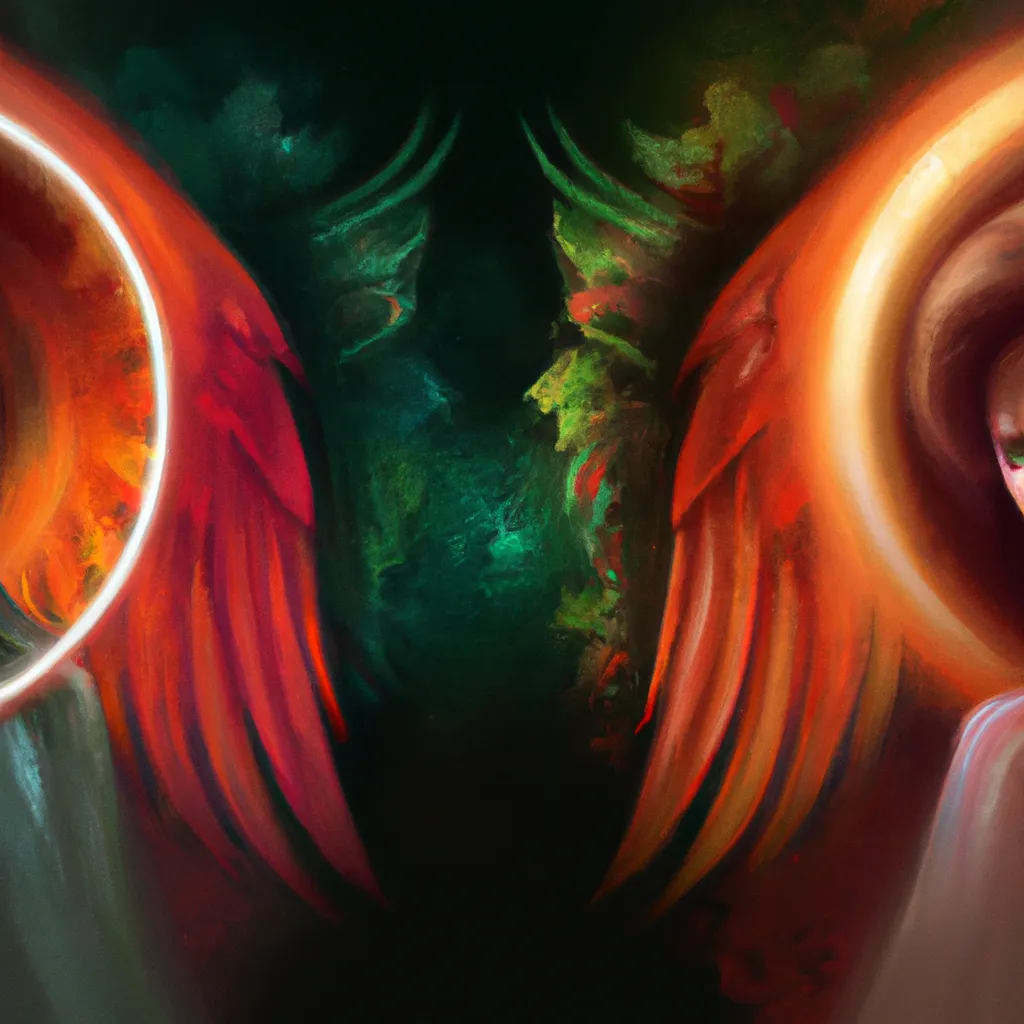Fotos Entendendo o Significado Oculto das Imagens de Anjo e Demonio